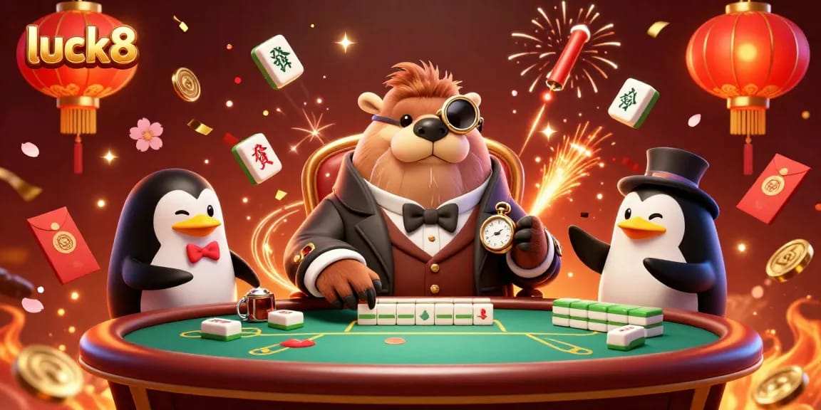 Engage with luck8 at a vibrant underwater poker game featuring a walrus dealer and bluffing pufferfish.