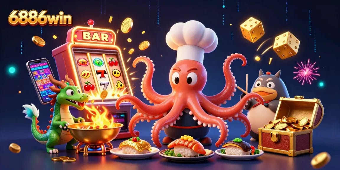 Experience thrilling jackpots with 6886win while enjoying fun game elements like gold coins and slot machines.