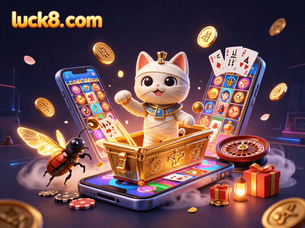 Play big at luck8. com with dynamic 3D characters and vibrant slot game elements bursting with energy.