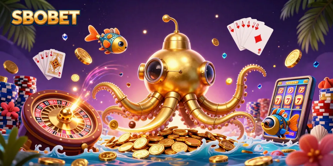 สัมผัสประสบการณ์ SBOBET ด้วยภาพที่สื่อถึงการเล่นในคาสิโนที่เต็มไปด้วยทองคำและตำนาน