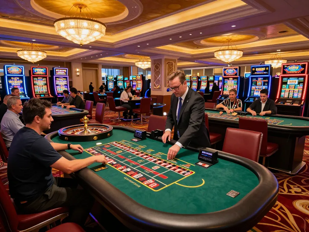 Engaged players placing bets at a lively mm88bet casino roulette table.