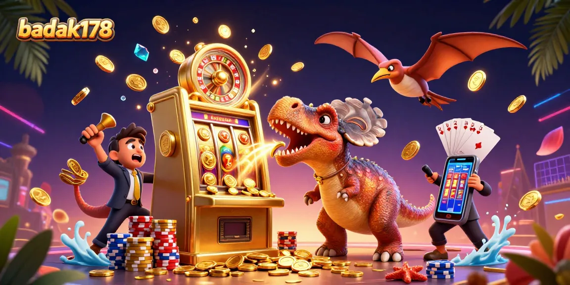 Experience the excitement of badak178 with a pachycephalosaurus jackpot scene.