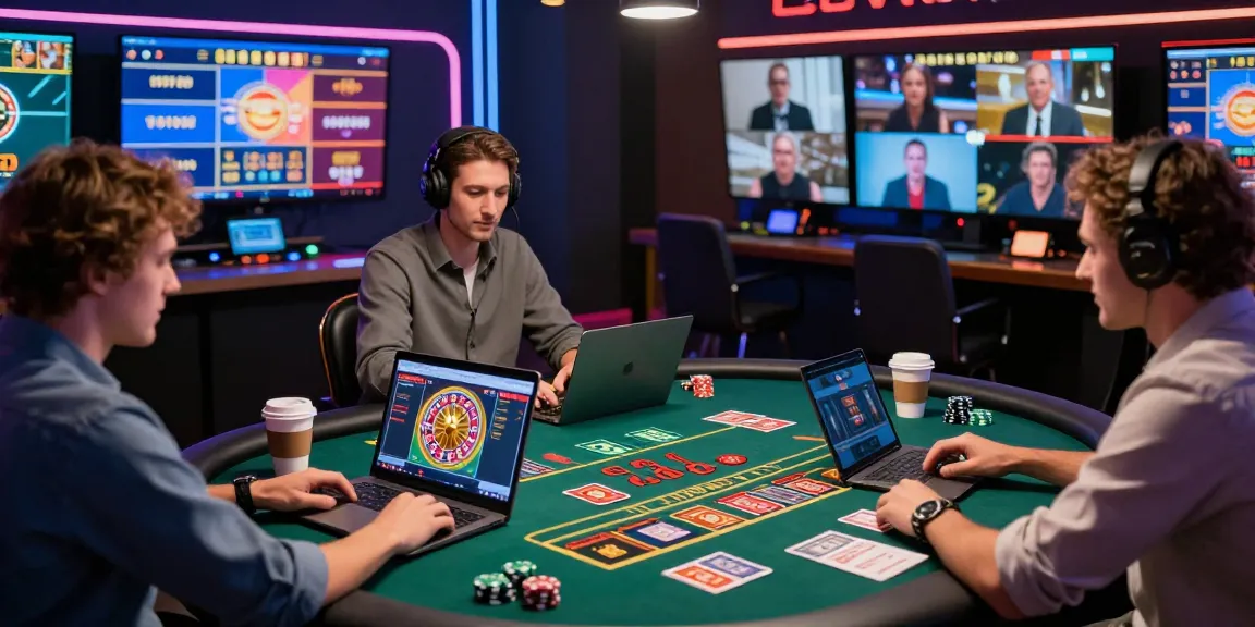 Engaging online gambling experience at https://da88m7.com with players interacting with live dealers and gaming elements.
