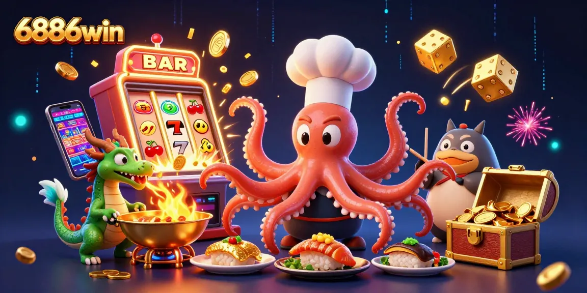 Experience thrilling jackpots with 6886win while enjoying fun game elements like gold coins and slot machines.