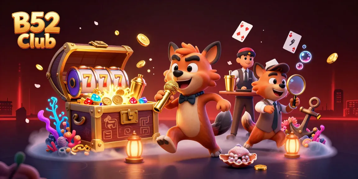 Engage in thrilling games at B52 Club with exciting jackpot reels and vibrant casino environment.