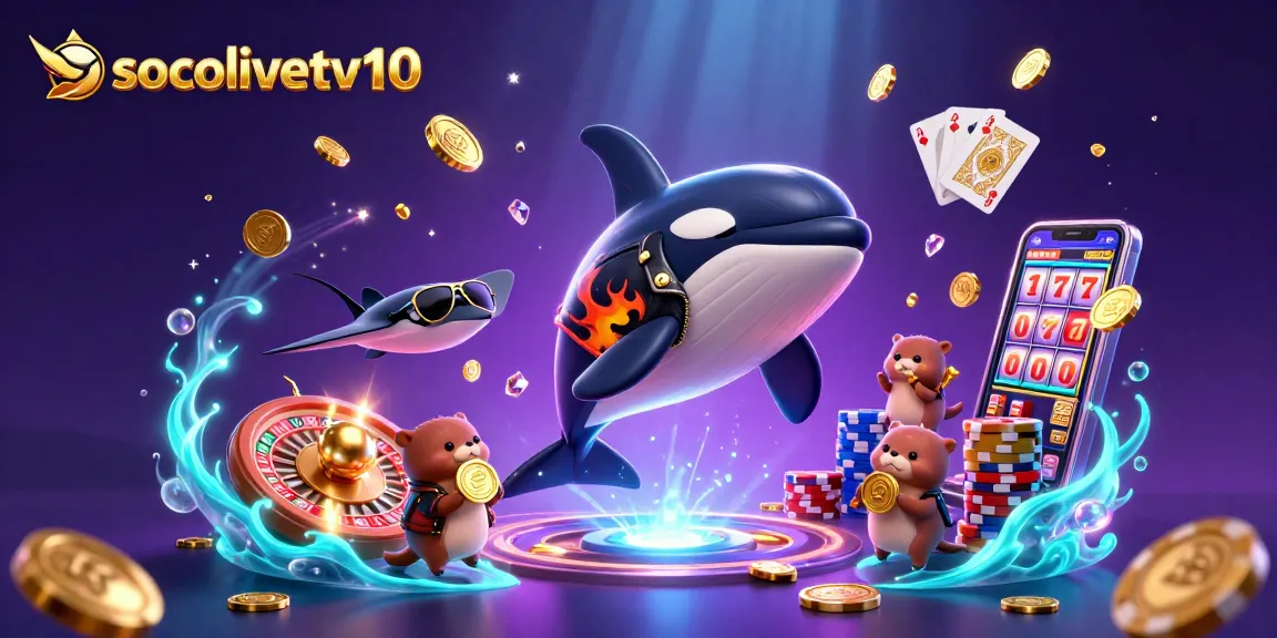socolivetv10 engages players by showcasing exciting casino elements with vibrant characters in a lively underwater scene.