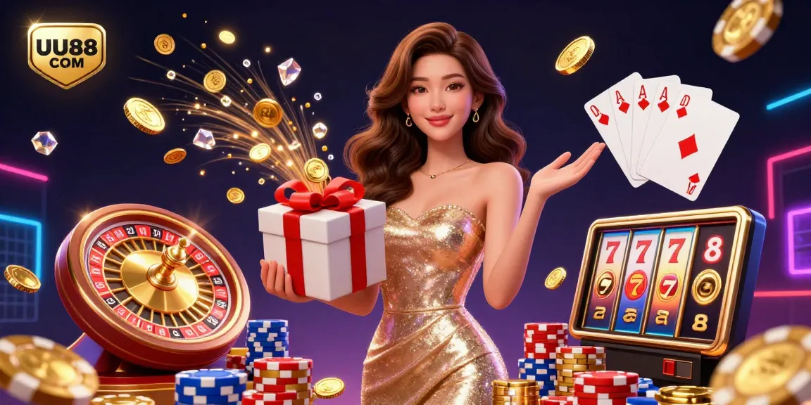 Experience the vibrant thrills of gambling with UU88 COM in this festive Lunar New Year scene.