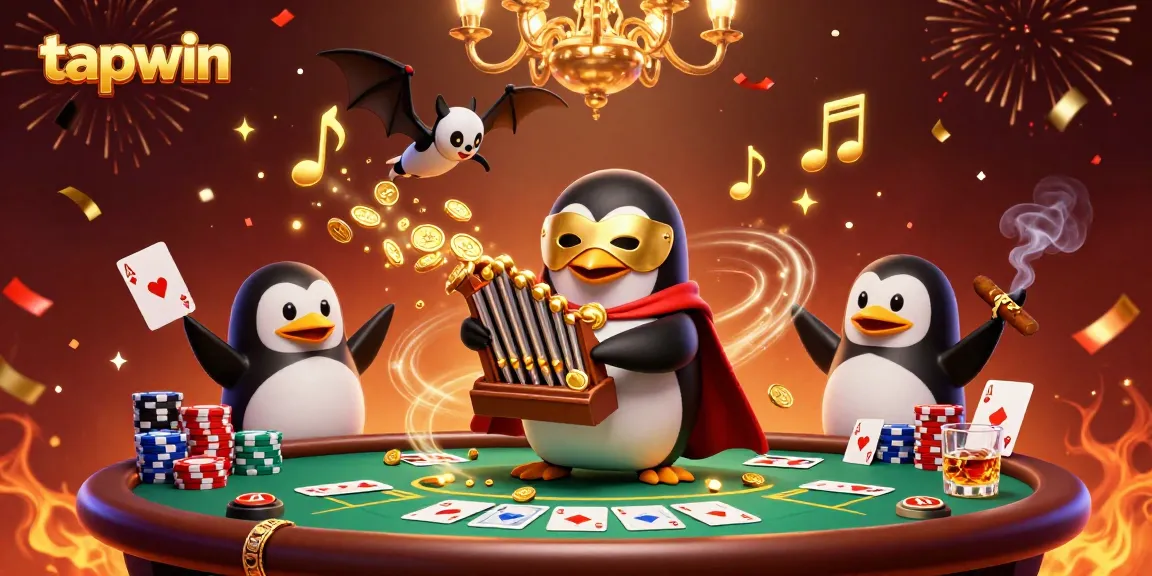 Experience exhilarating gameplay at tapwin with vibrant casino elements and joyous celebration vibes.