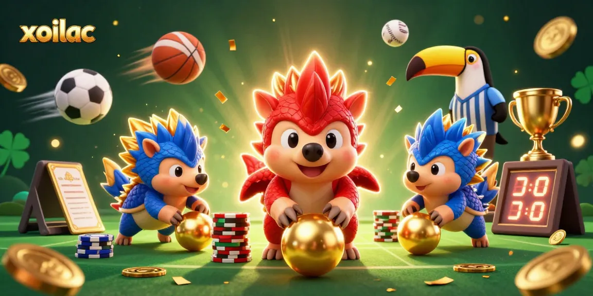 Xoilac pangolins compete in a thrilling casino betting game with dynamic sports elements.
