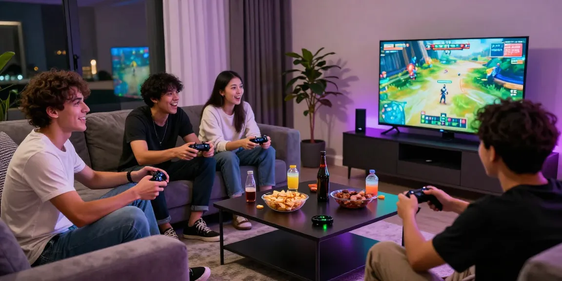 Suasana bermain game dengan 68gb dan teman-teman, menciptakan momen seru.