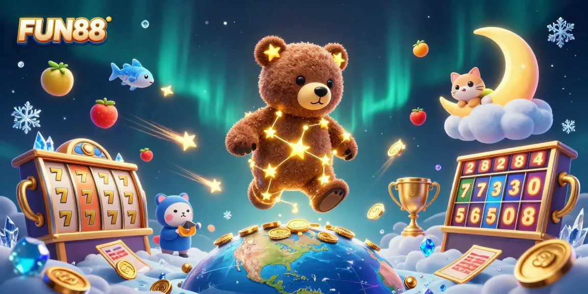 FUN88 creates unforgettable jackpot experiences with a dynamic 3D scene filled with excitement and engaging characters.