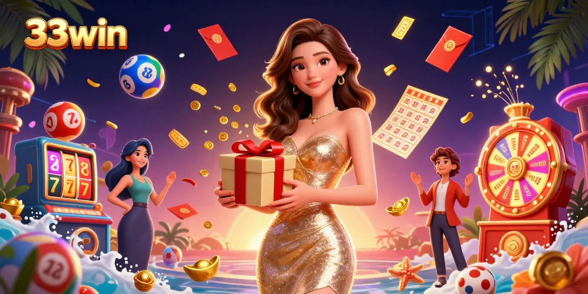 Experience 33win's vibrant online casino with festive themes and exciting game elements.