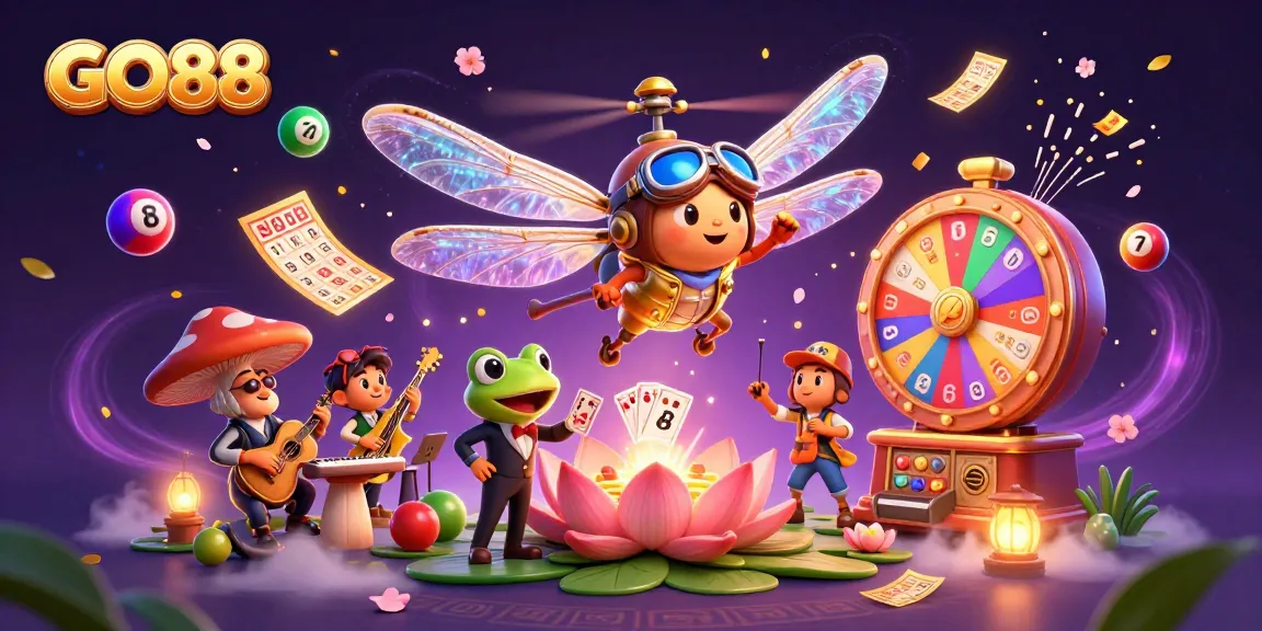 Engage in thrilling gameplay at GO88, featuring dynamic characters and casino elements.