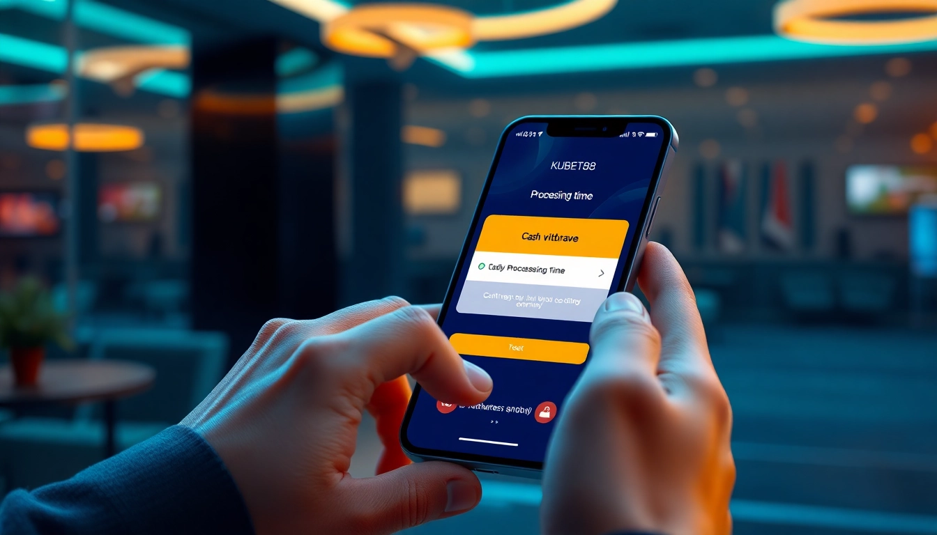 Rút Tiền KUBET88 - A user-friendly interface for secure and fast transactions.