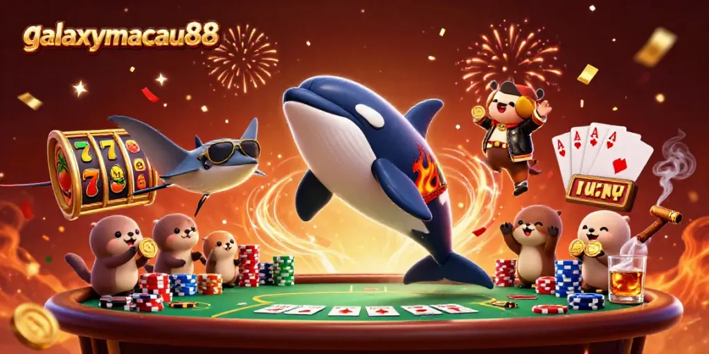 Experience the thrill of casino action with galaxymacau88, featuring animated characters and vibrant game elements.
