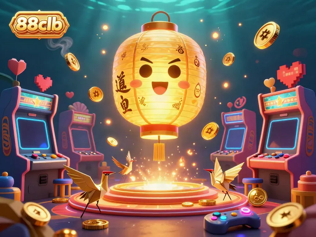 Experience the thrill of 88clb with a vibrant casino scene featuring unique characters, immersive glitter, and dynamic game elements.