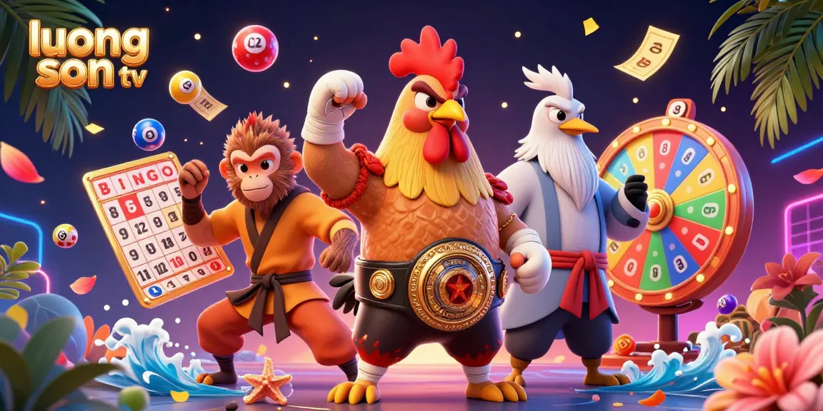 Experience winning moments at luong son tv with a vibrant scene filled with dynamic lottery elements.