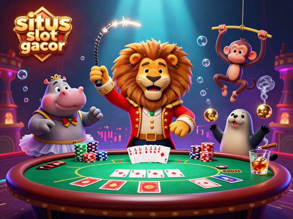 Experience the thrill at situs slot gacor with vibrant characters and exciting poker elements.