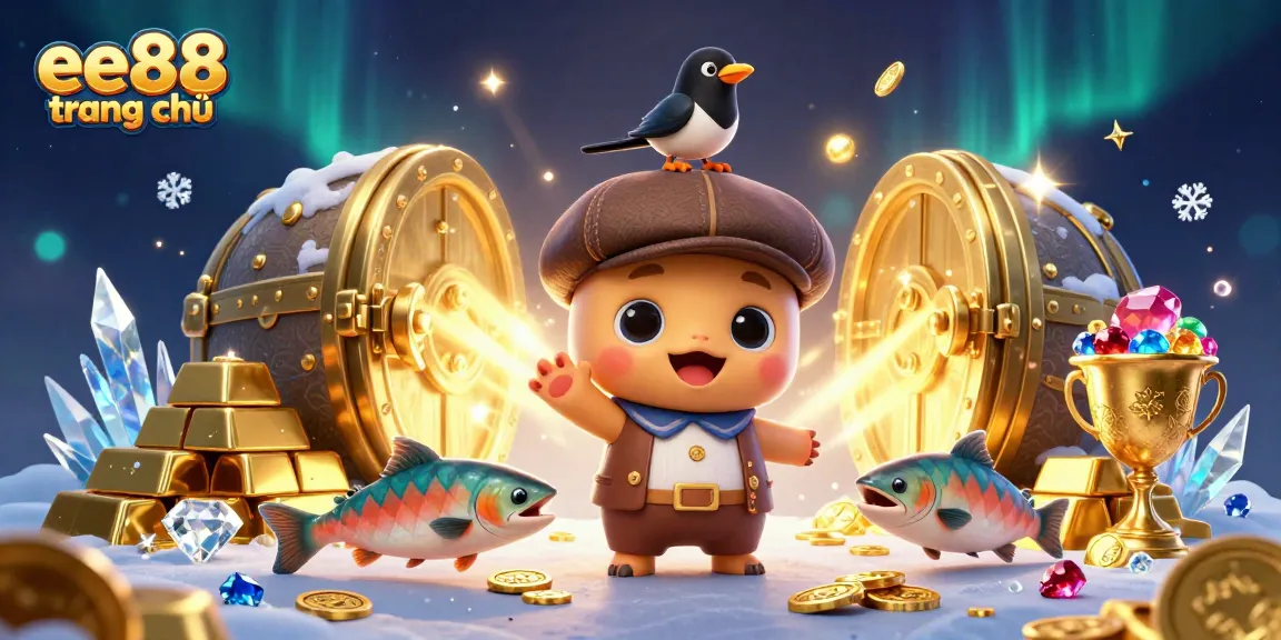 Experience exciting games at ee88 trang chủ with dynamic 3D artwork showcasing casino elements.